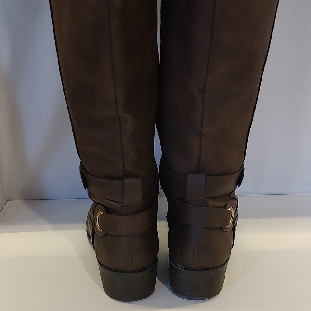 Source Unknown Dark Brown Over the Knee Boots - Picture 5 of 13